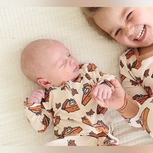 Caden Lane 3-6 Months Pumpkin Pie Fall Pajamas